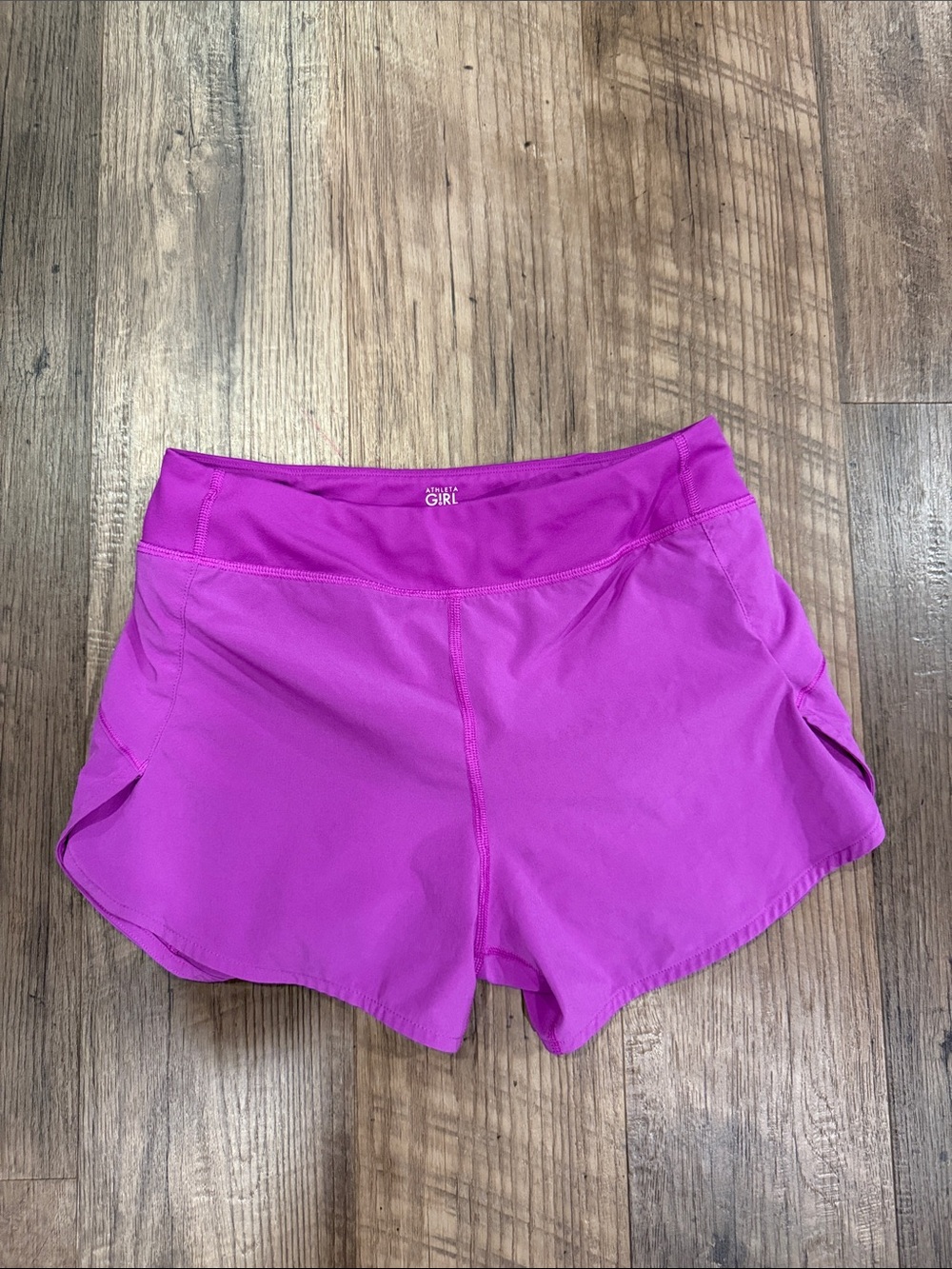 Athleta Girls Purple Run Free running shorts Girls size 14